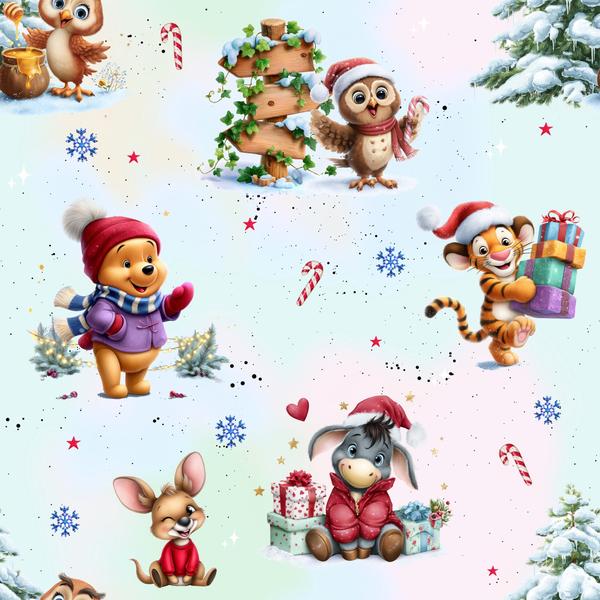 Freunde feiern Weihnachten