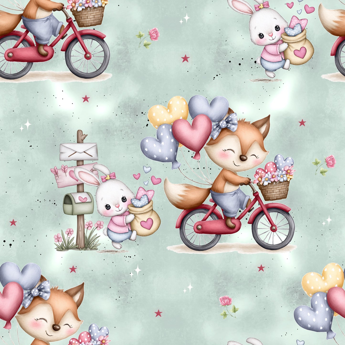 Verliebte Fahrradtour