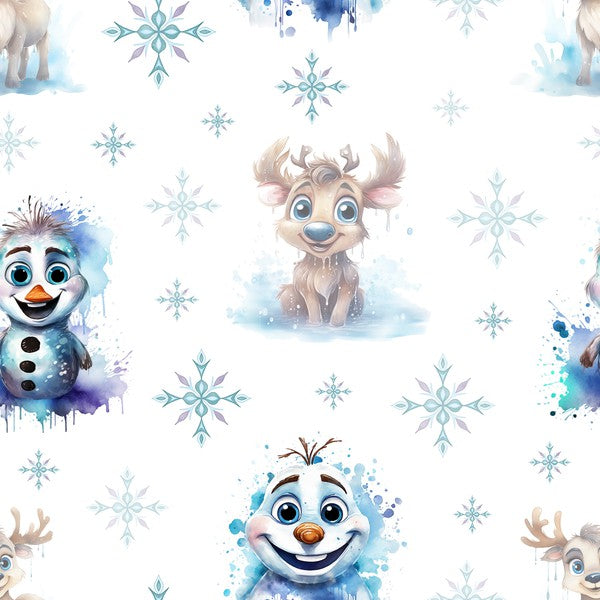 Snowman with Friends