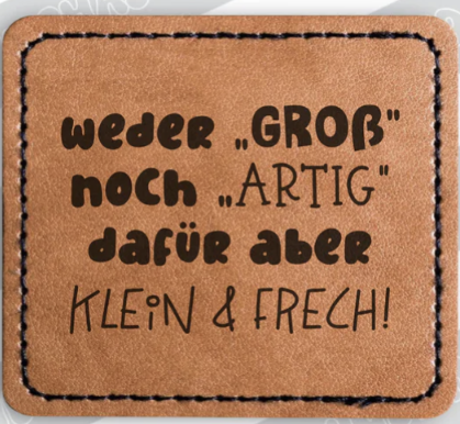 Weder groß noch artig