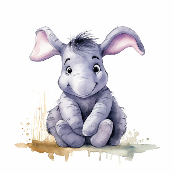 Cute Esel