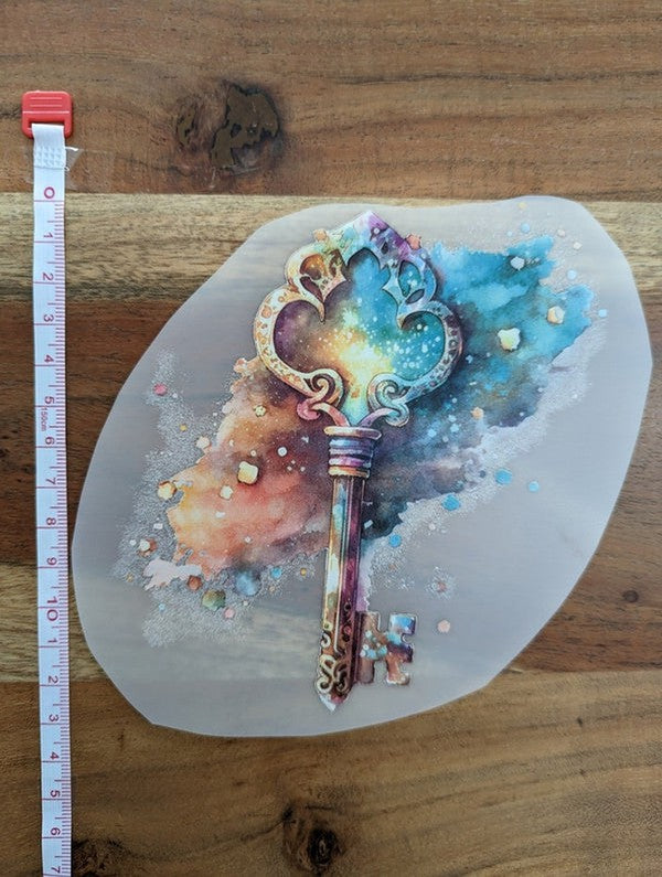 Bügelbild colourful Key