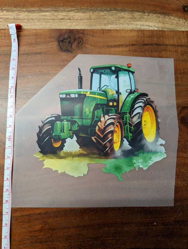 grüner Traktor