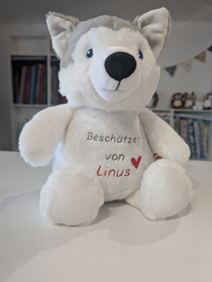 Kuscheltier Nilpferd bestickt