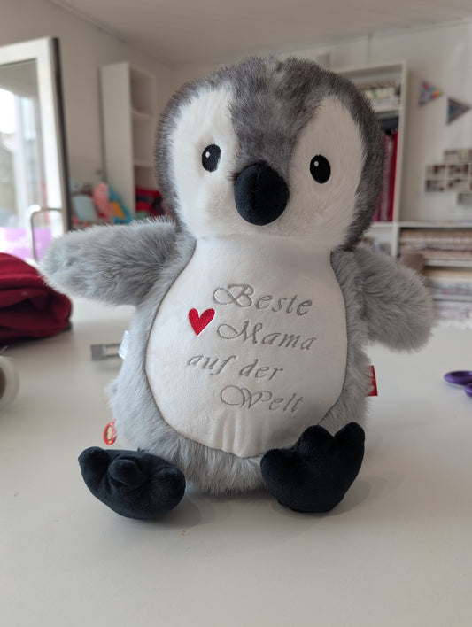 Kuscheltiere Pinguin bestickt