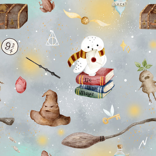 Magische Eulenschule grey