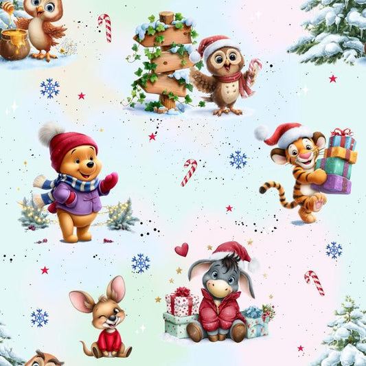 Freunde feiern Weihnachten