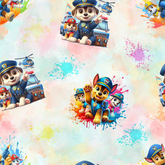 Spaziergang mit Einsatzkräften